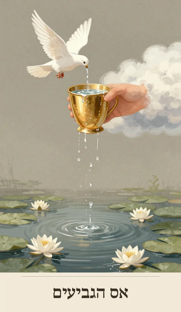 קלף אס הגביעים (Ace of Cups) — חפיסת הטארוט של רוח חכמה