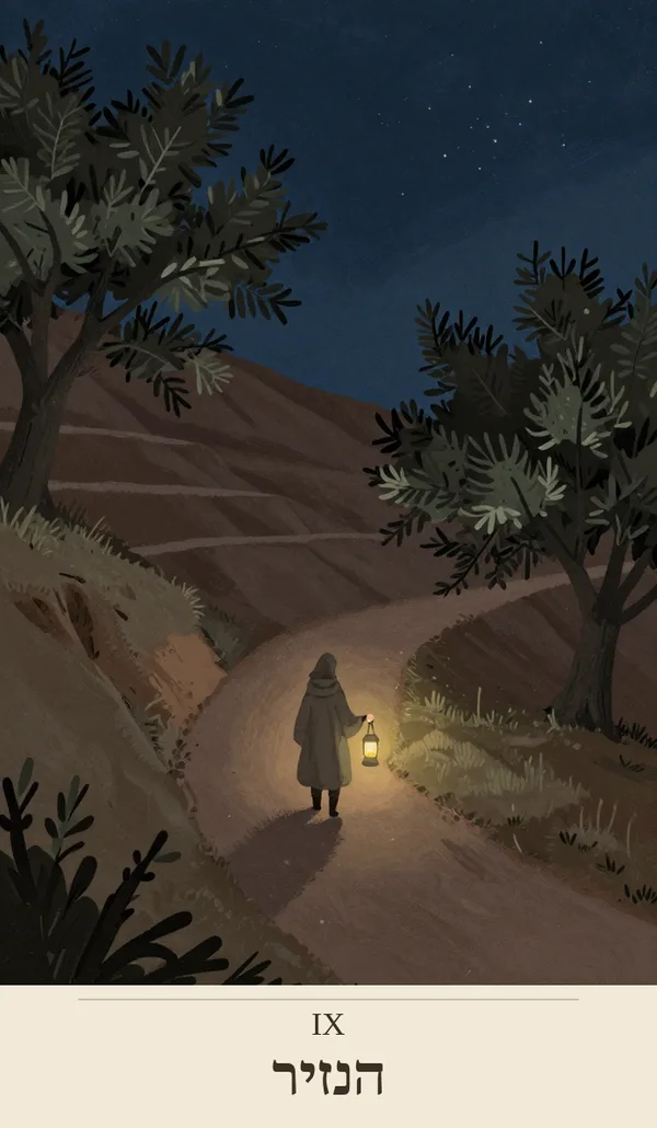 קלף הנזיר (The Hermit) — חפיסת הטארוט של רוח חכמה