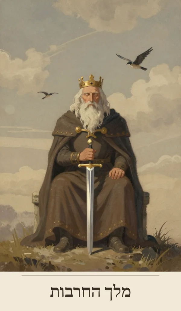 קלף מלך החרבות (King of Swords) — חפיסת הטארוט של רוח חכמה