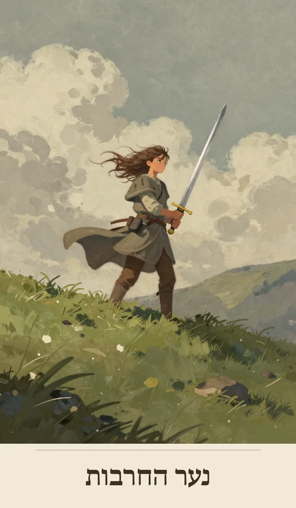 קלף נער החרבות (Page of Swords) — חפיסת הטארוט של רוח חכמה