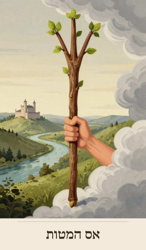 קלף אס המטות (Ace of Wands) — חפיסת הטארוט של רוח חכמה