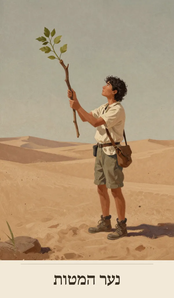 קלף נער המטות (Page of Wands) — חפיסת הטארוט של רוח חכמה